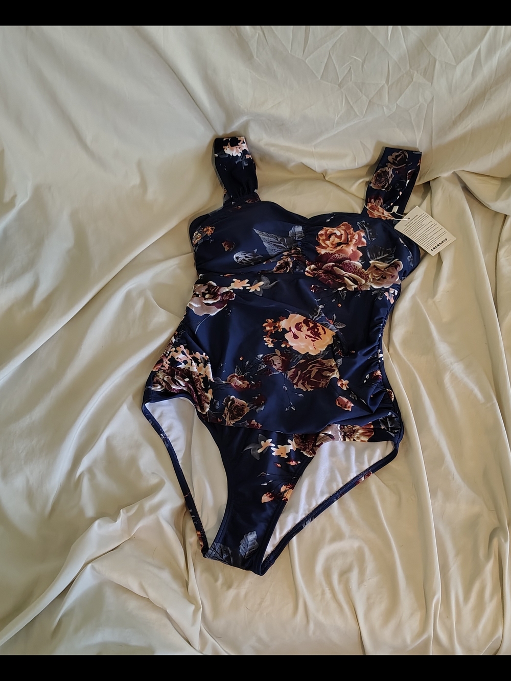 Ladies Size 6 Cottagecore Countrycore Farmhouse Style Floral One Piece Swimsuit